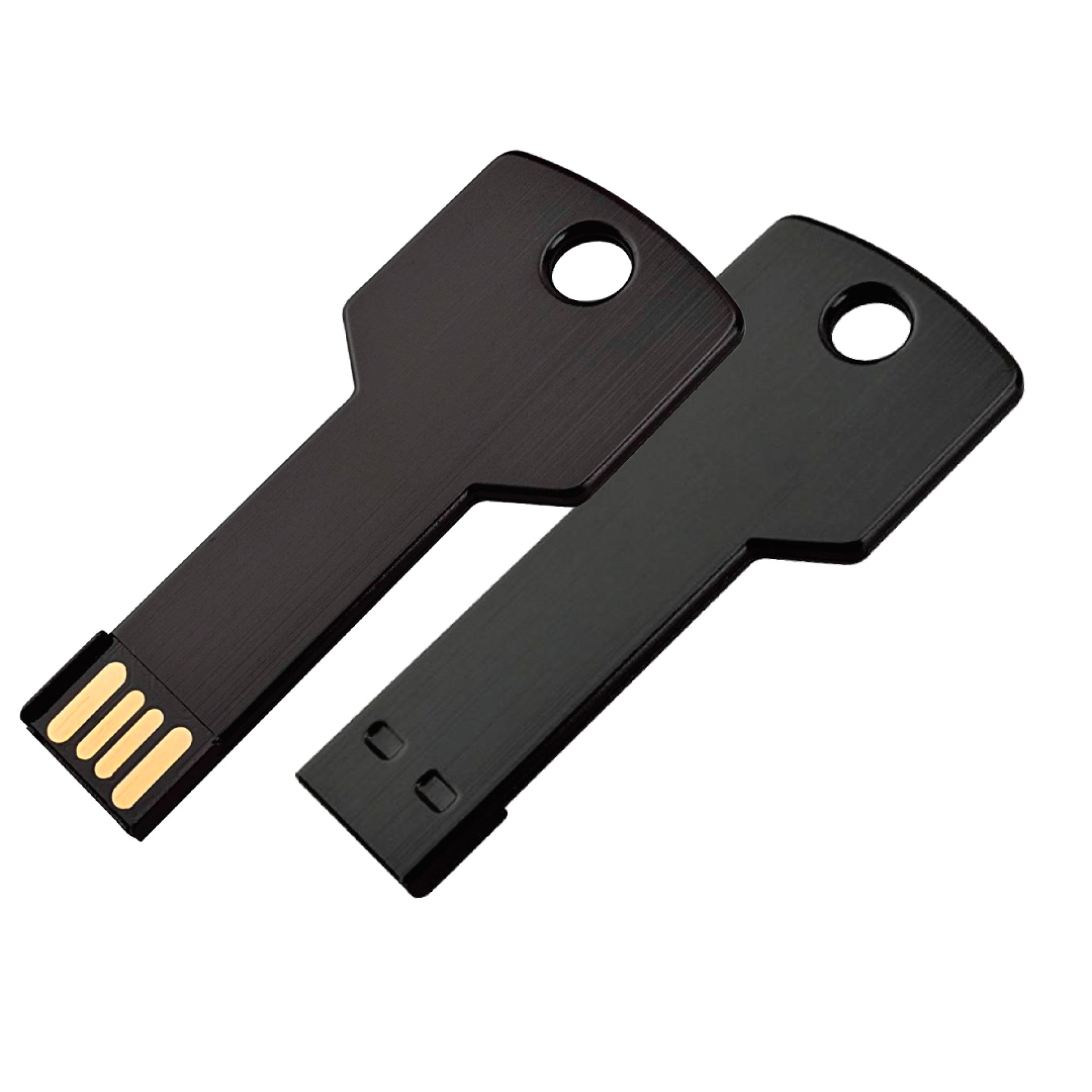 Key Shaped USB Flashdrive Matte Black logo