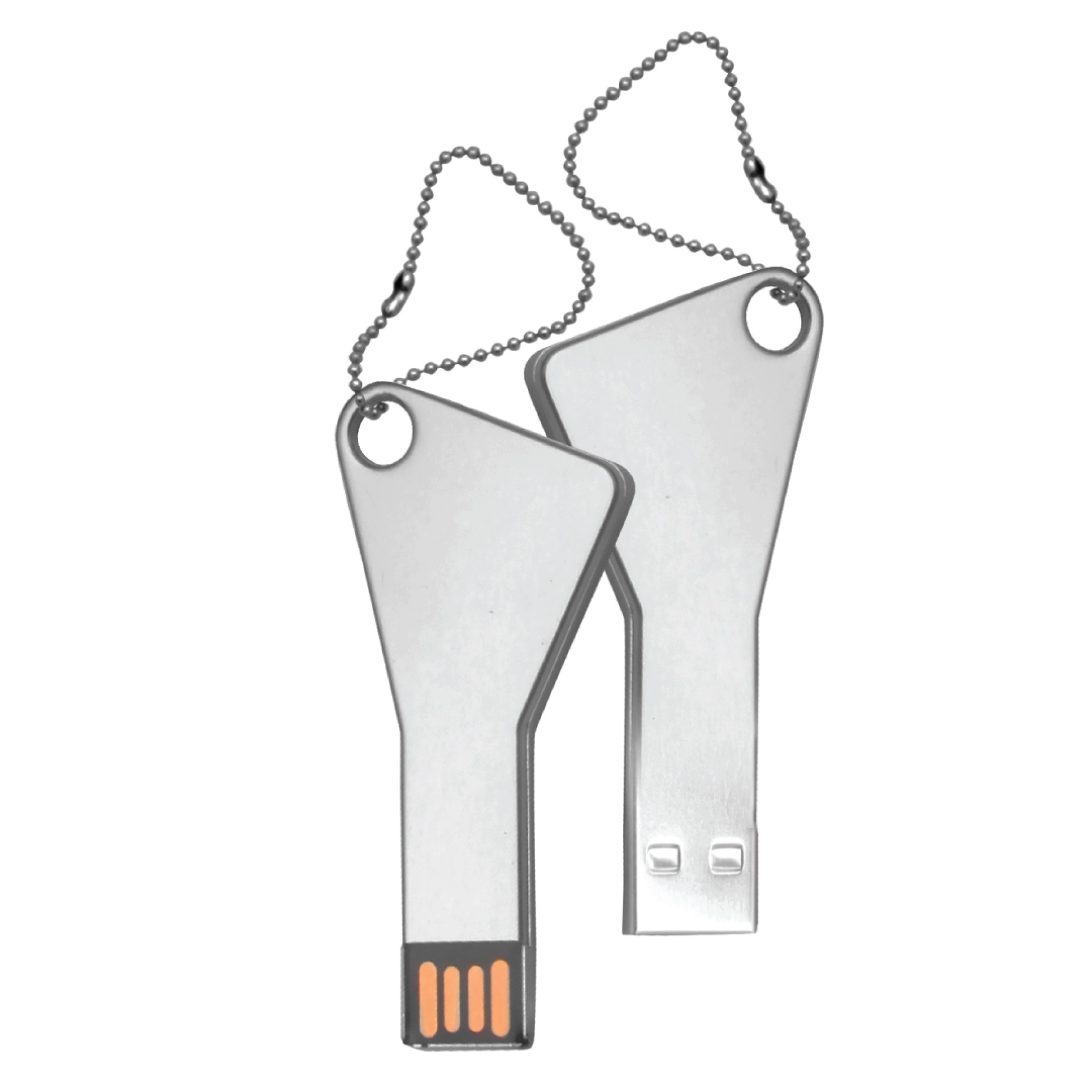 Key Shaped USB Flashdrive Silver logo