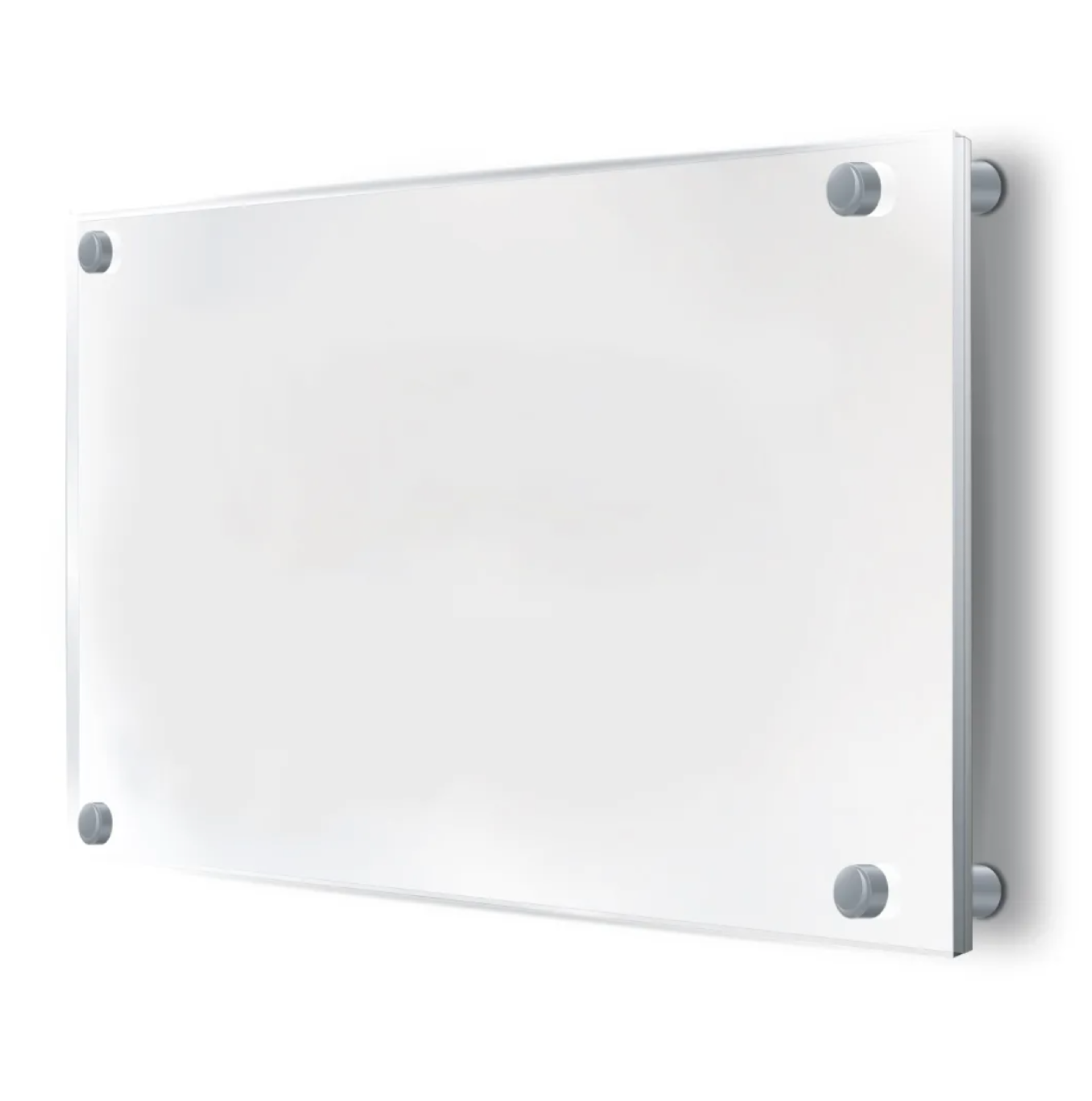 Acrylic Signage with Metallic circle decorator logo