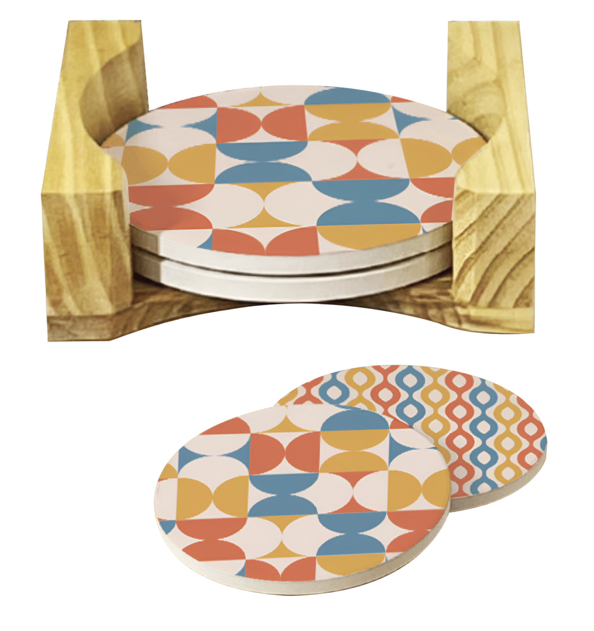 CERAMIC COASTER GIFT SET